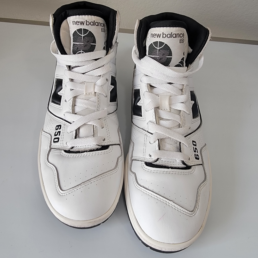 New Balance 650 BB650RCE White/Black High Top Sneakers Men’s 9.5
